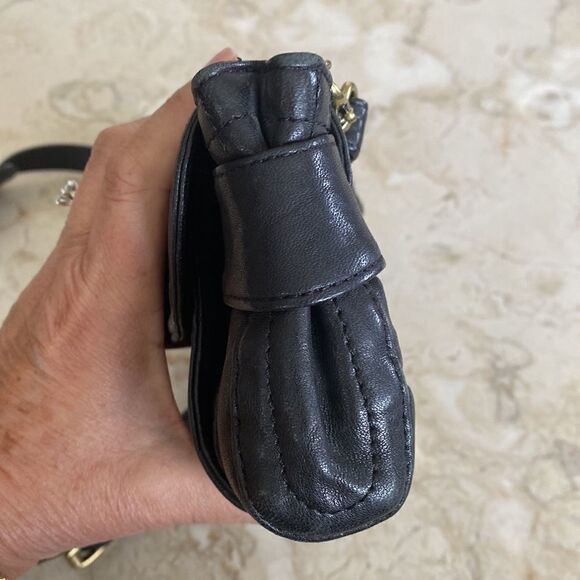 Kooba Leather Convertible Baguette Clutch Shoulder Bag - Picture 9 of 14